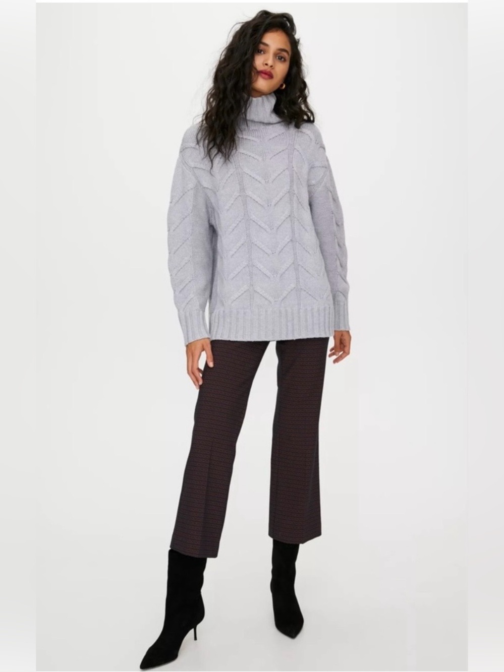Wilfred Champeaux Sweater size small heathered grey